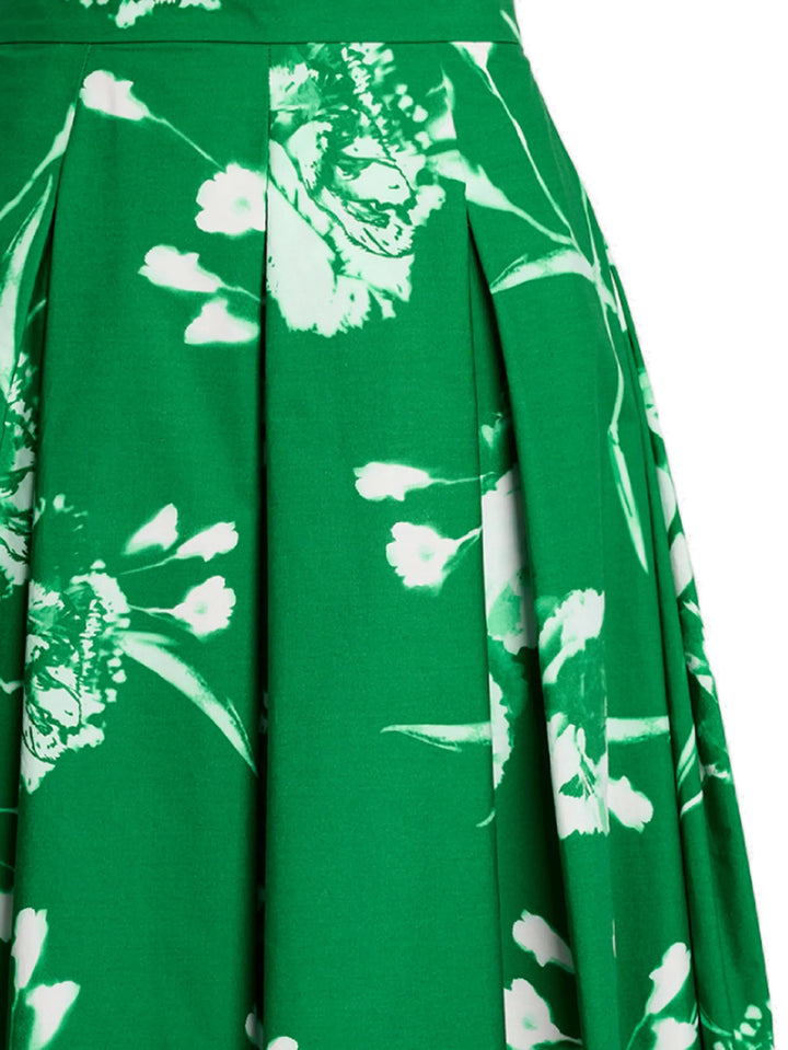 Pleated Midi Skirt Heavy Cotton