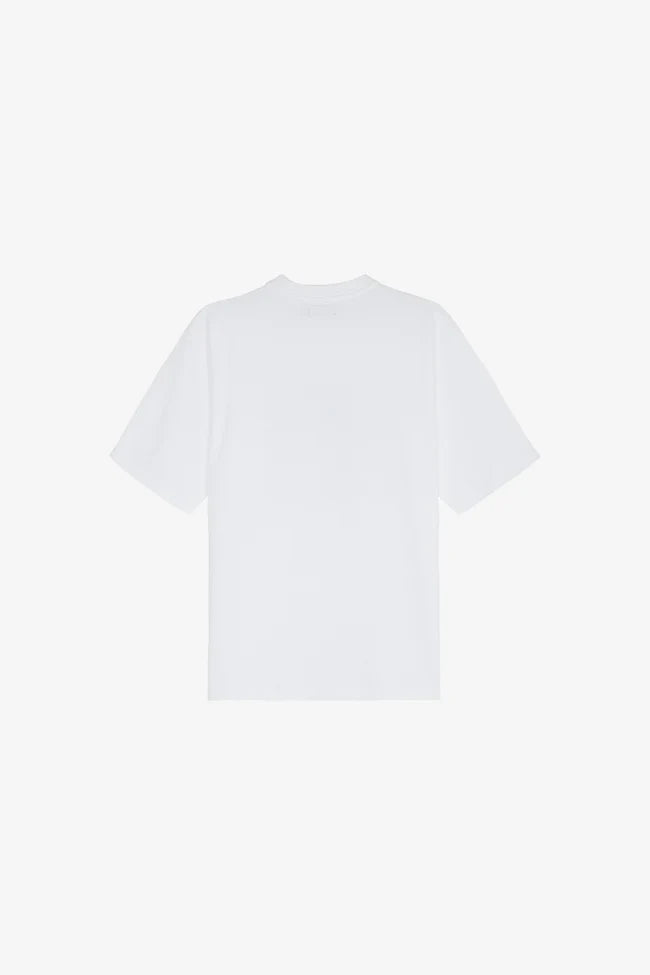 White Blue Badge Tee