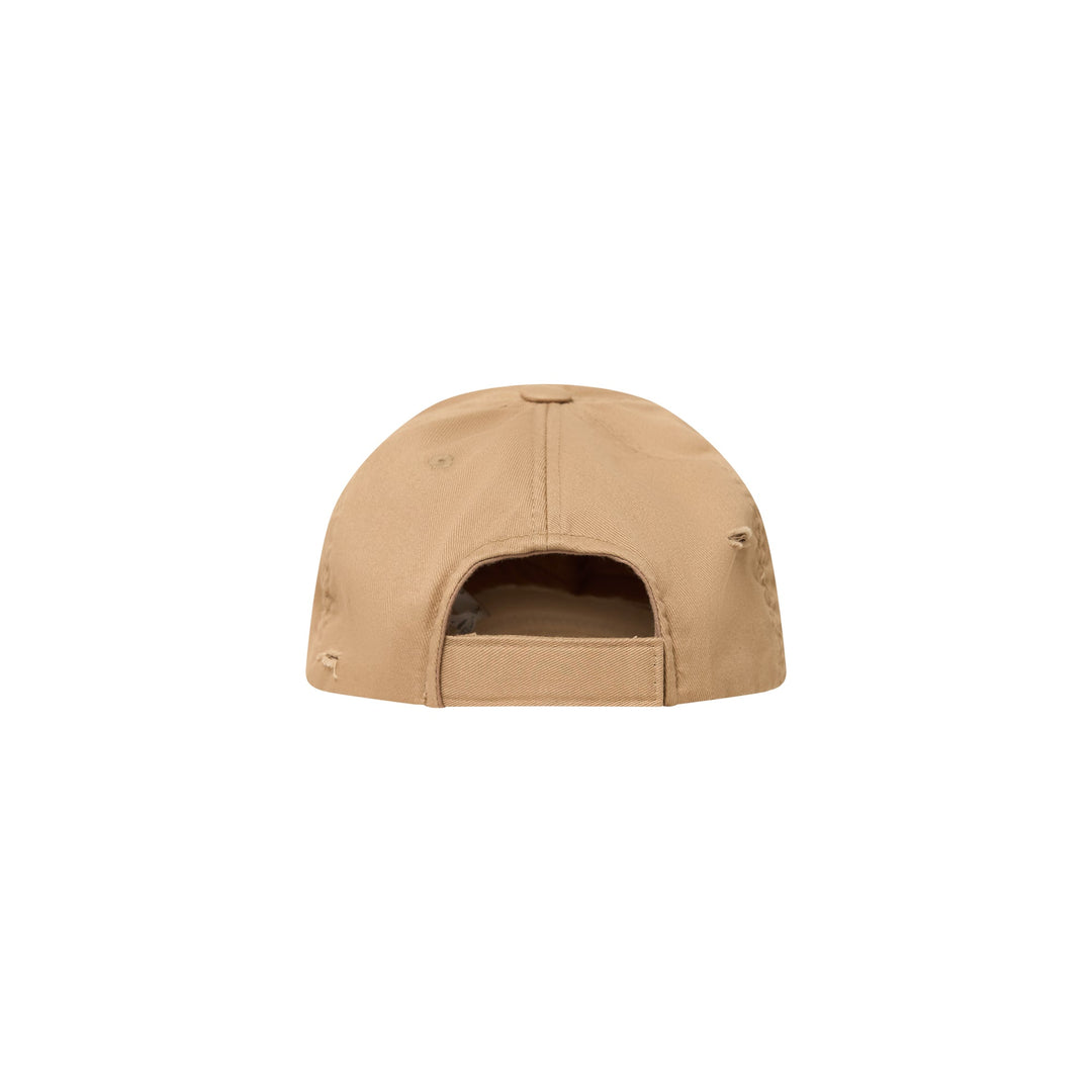 Beige Crying Girl Embroidery Ballcap