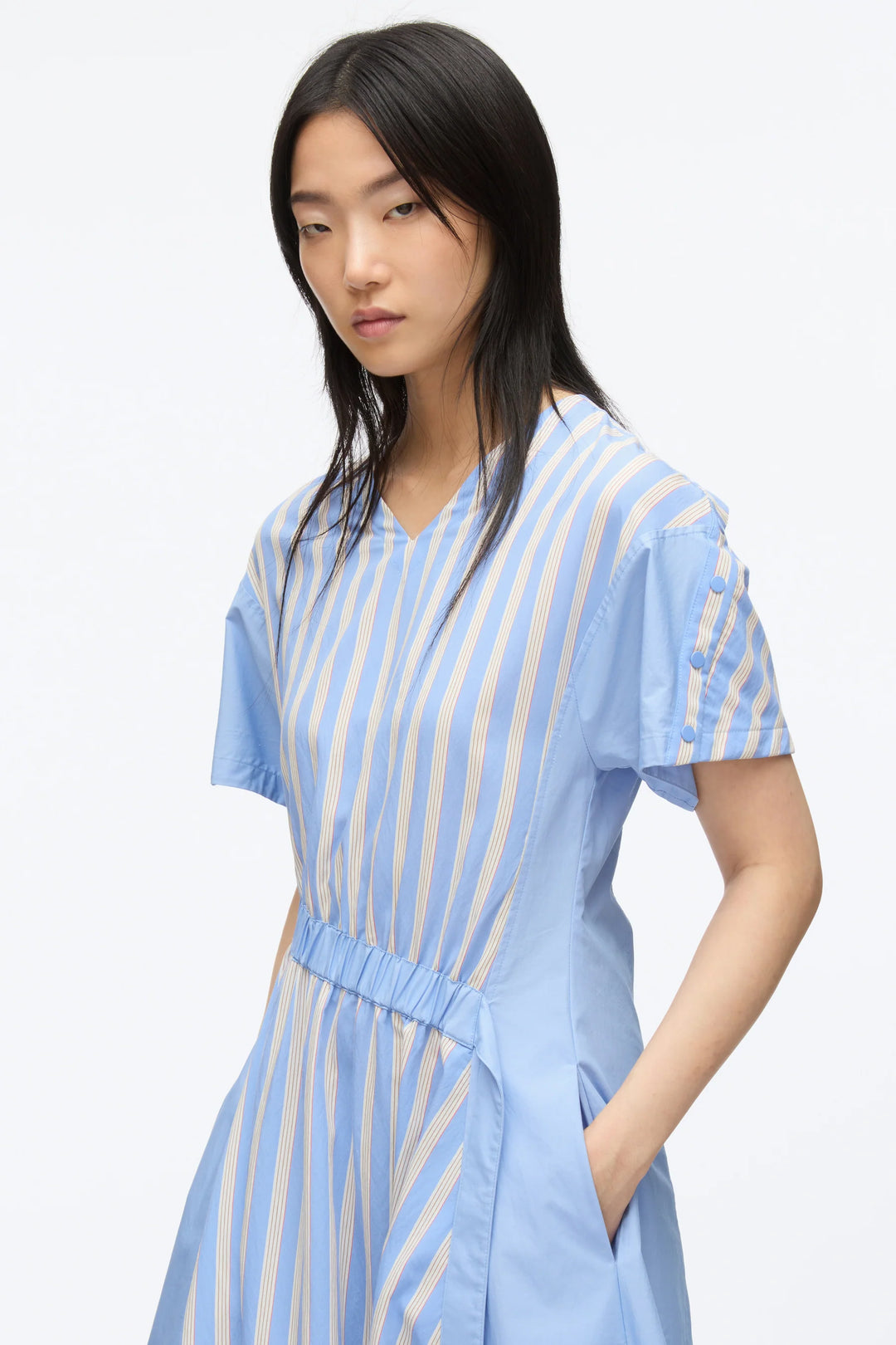 Dress With Asymmetric Elastic