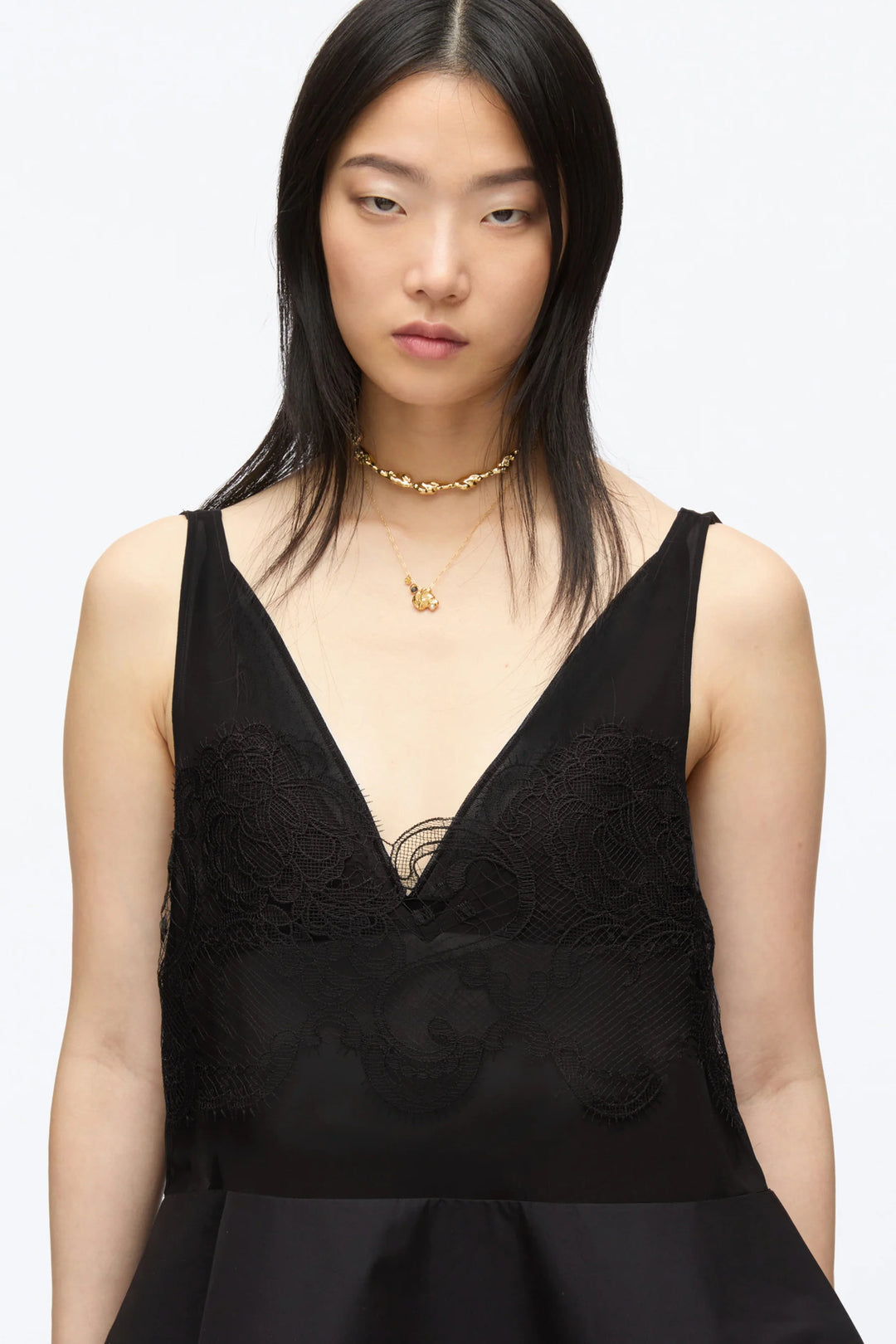 Peplum Tank With Lace