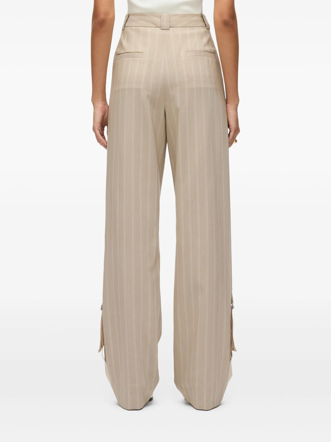 Single Pleat Wide Leg Pants