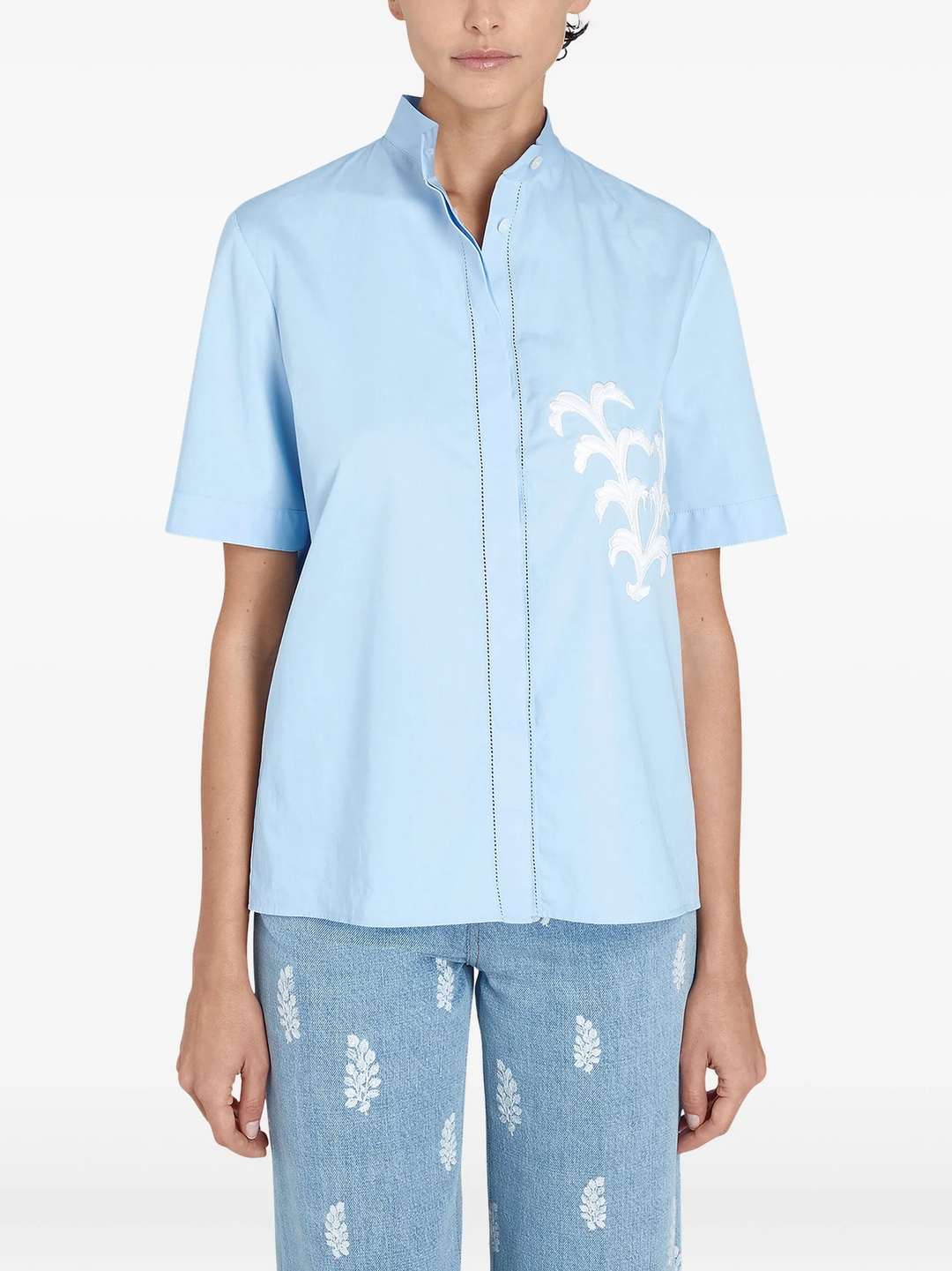 Embroidery Popeline Blouse