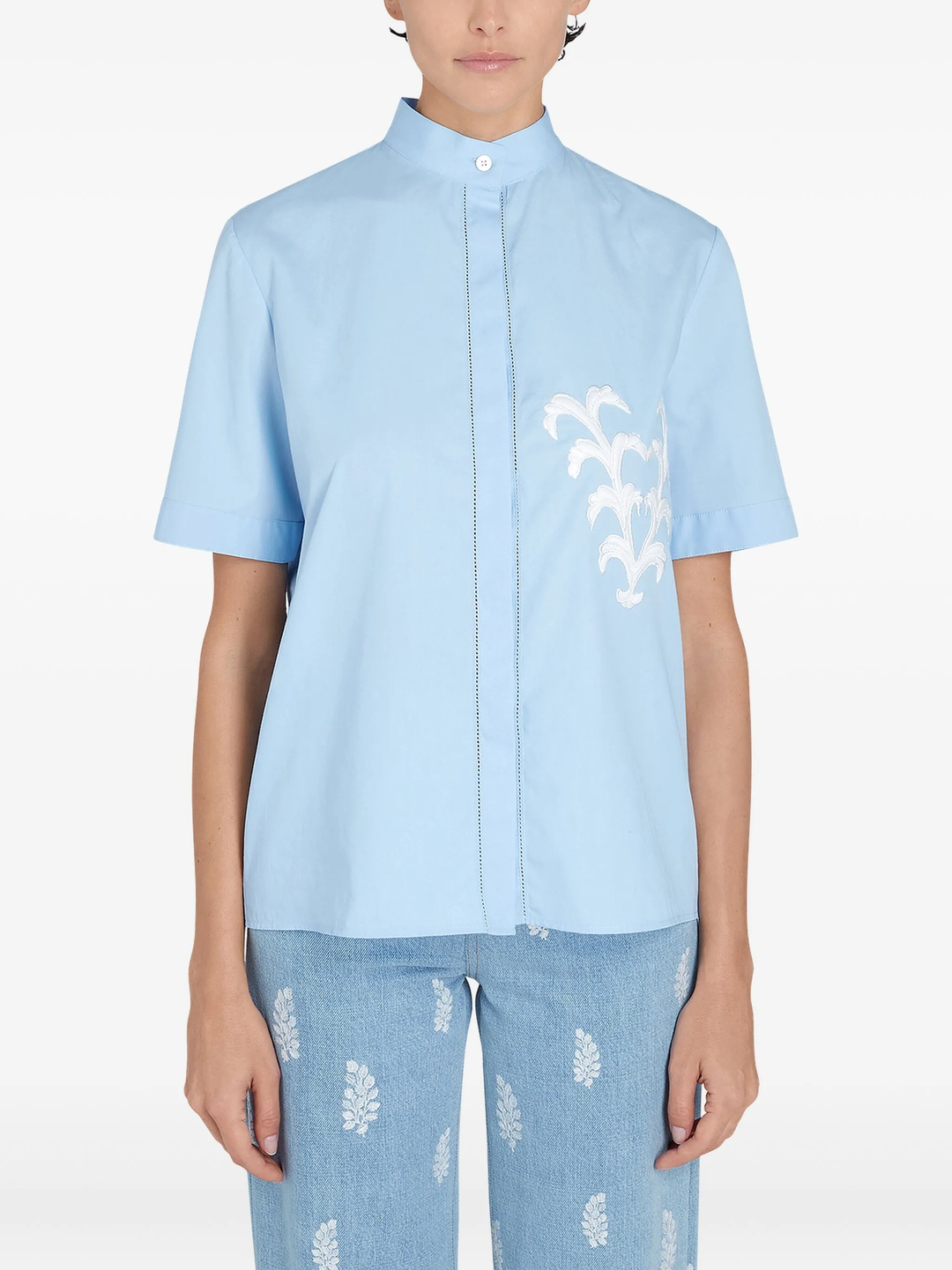 Embroidery Popeline Blouse