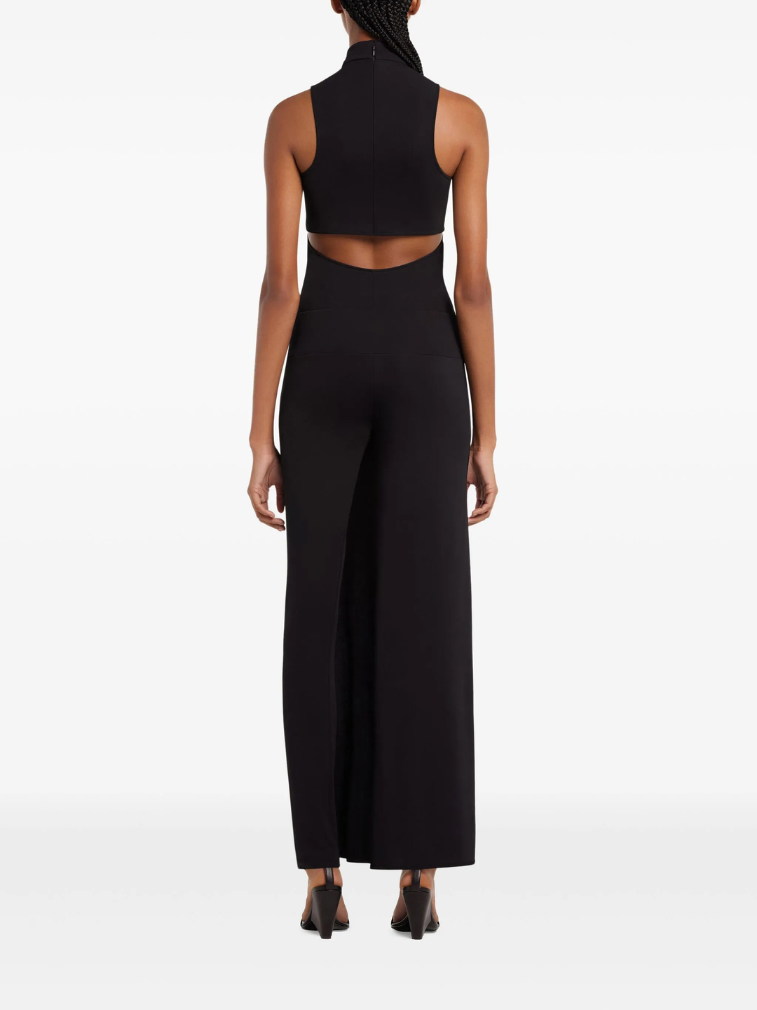 Mockneck Crepe Jersey Bodysuit