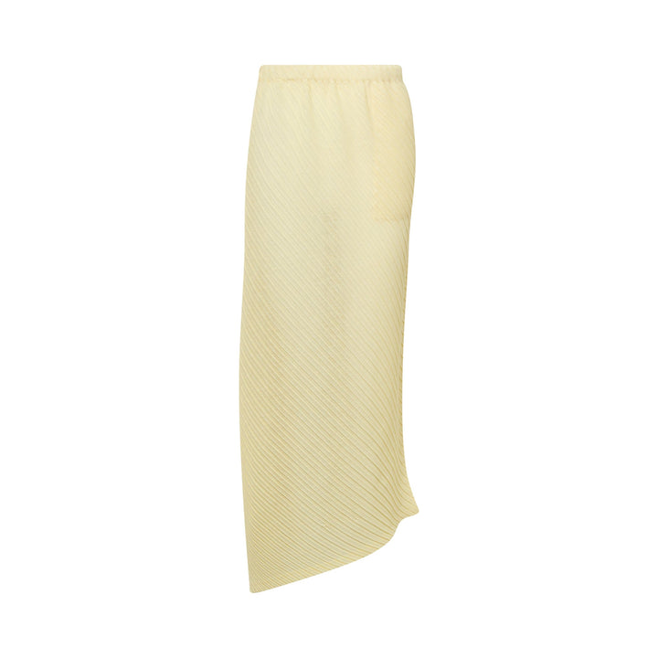 Sheer Linen Pleats Skirt