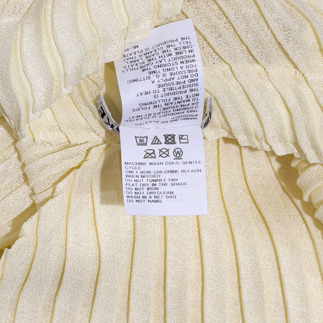 Sheer Linen Pleats Skirt