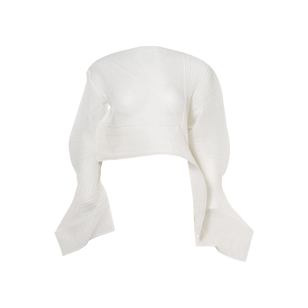 Shade And Shaded Pleated Top