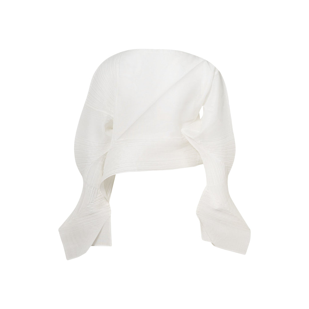 Shade And Shaded Pleated Top