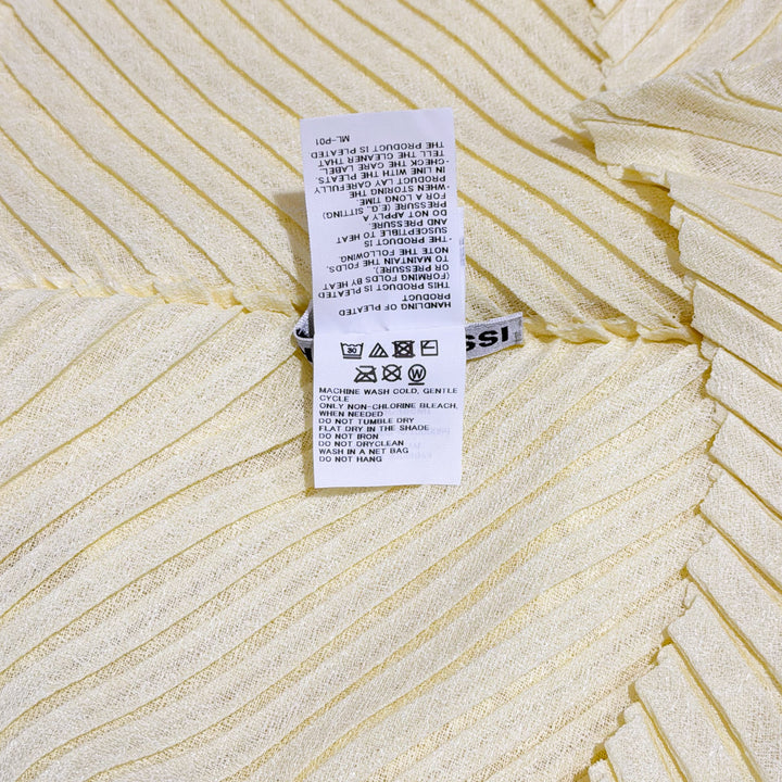 Sheer Linen Like Pleats Top
