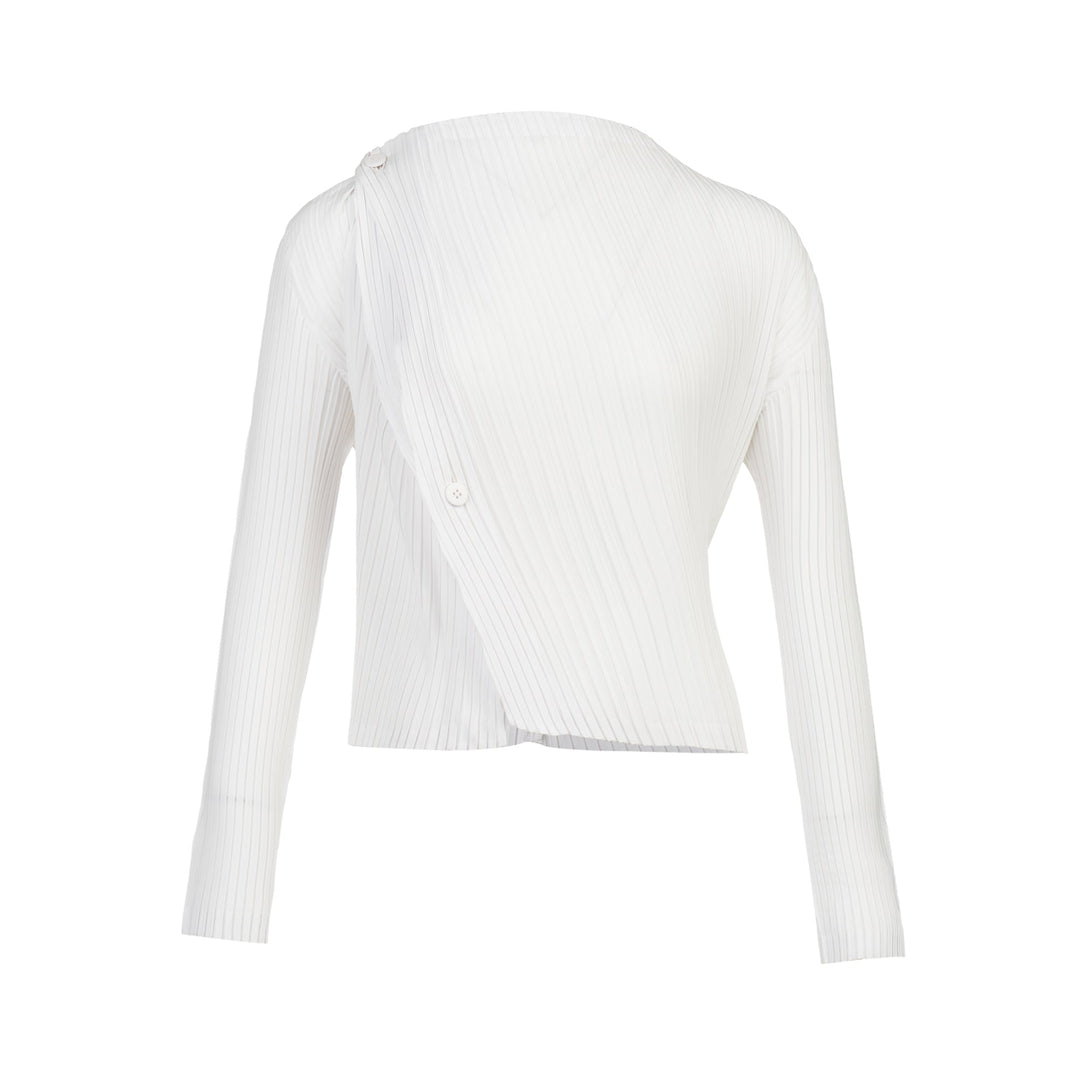 Shadow Study Pleats Cardigan
