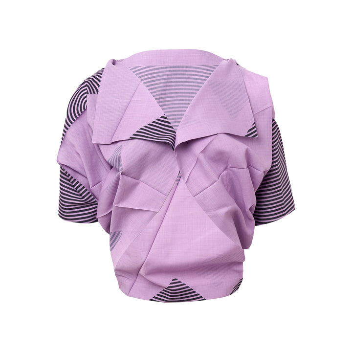 Fold Ramie Print Cardigan