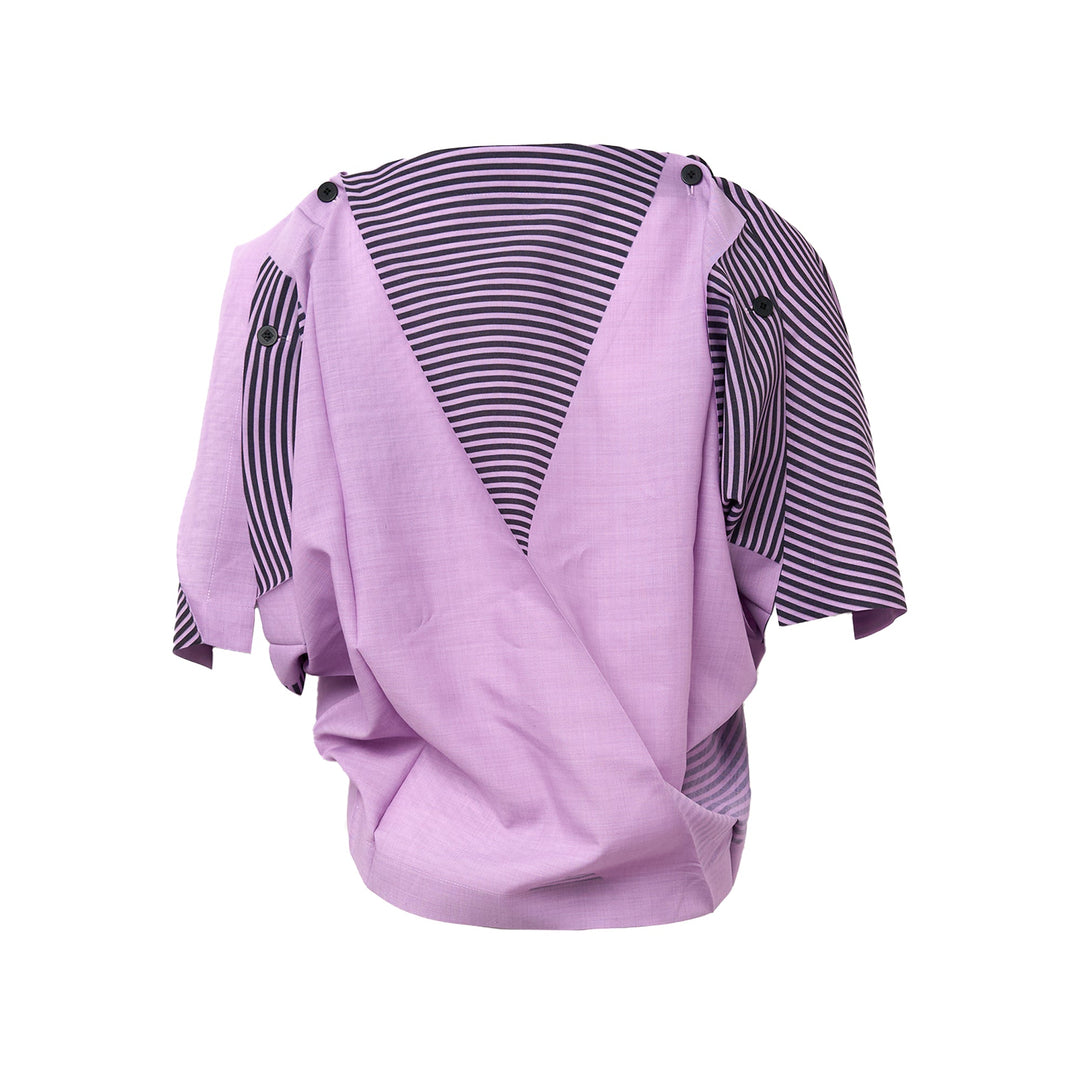 Fold Ramie Print Cardigan