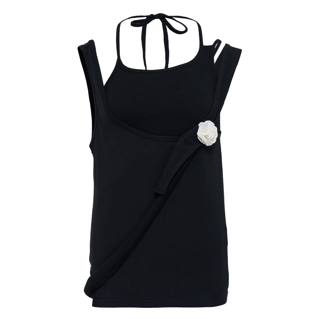 Multiway Layered Sleeveless Black