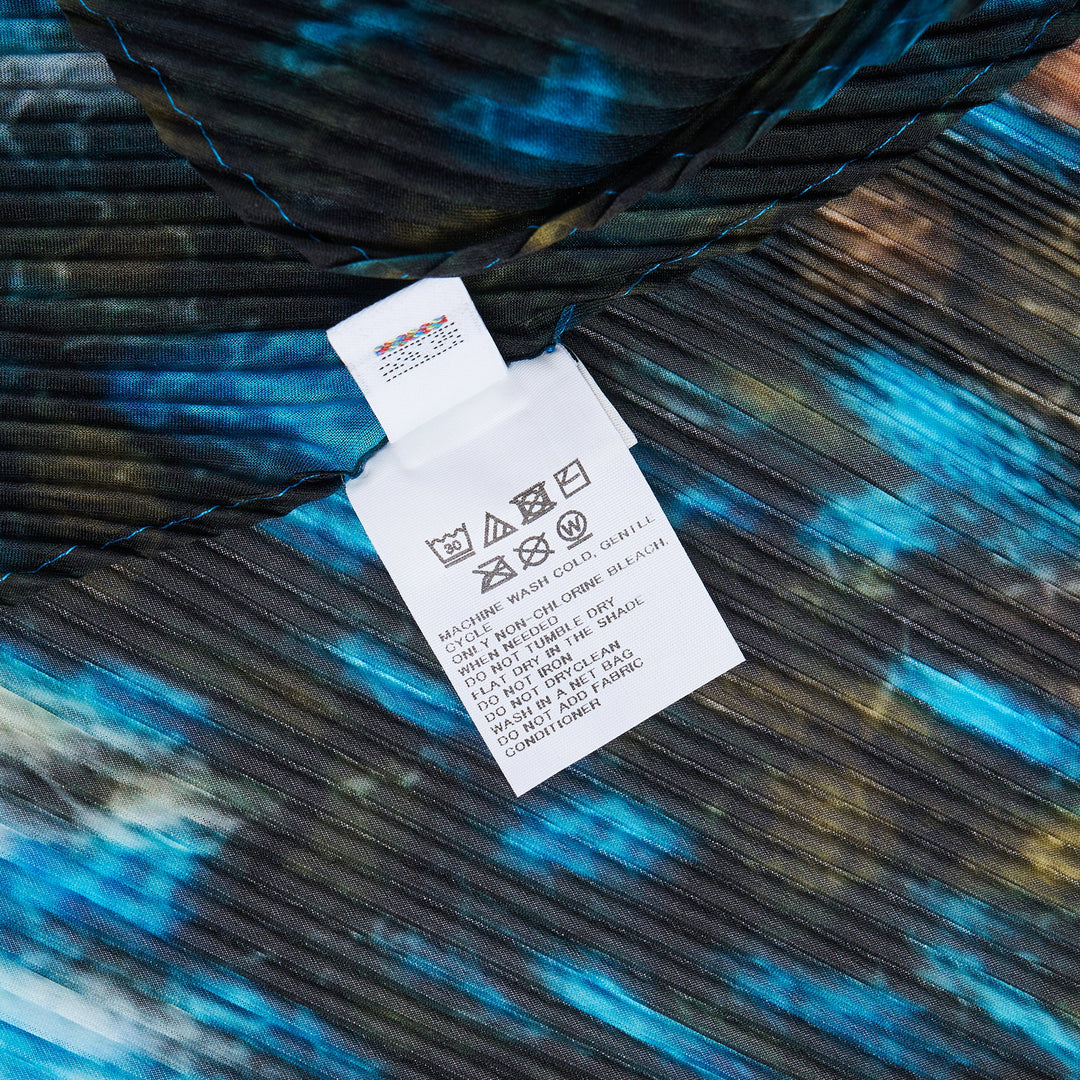 Mix Yarn Knit Pleats Stole