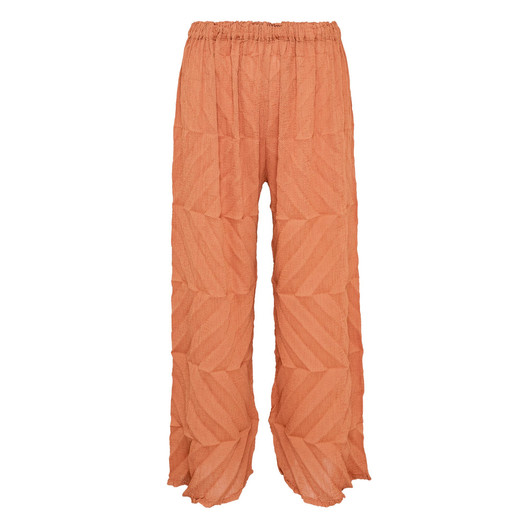 Zig Zag See-Through Crepe Pants