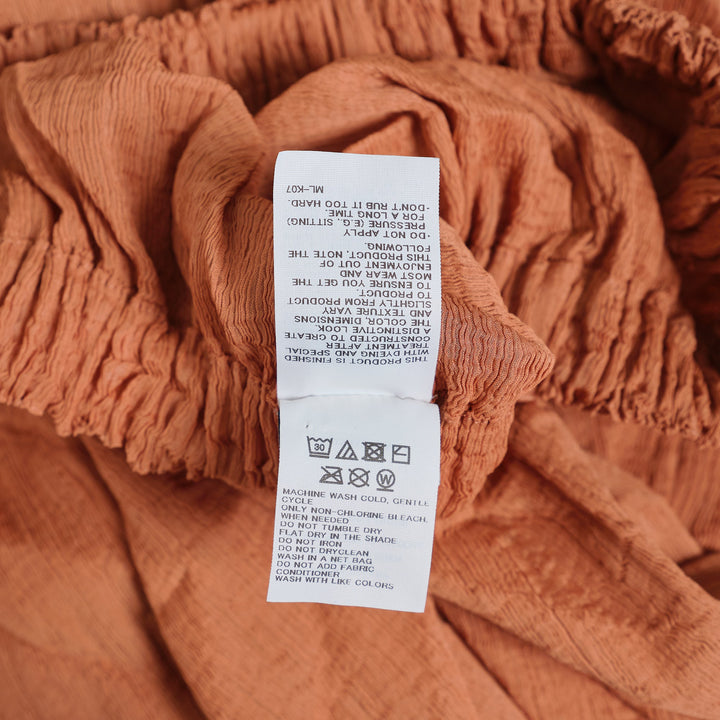 Zig Zag See-Through Crepe Pants