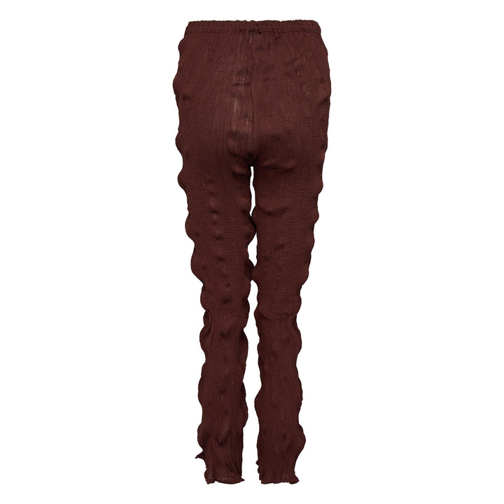 Twist See-Through Crepe Pants