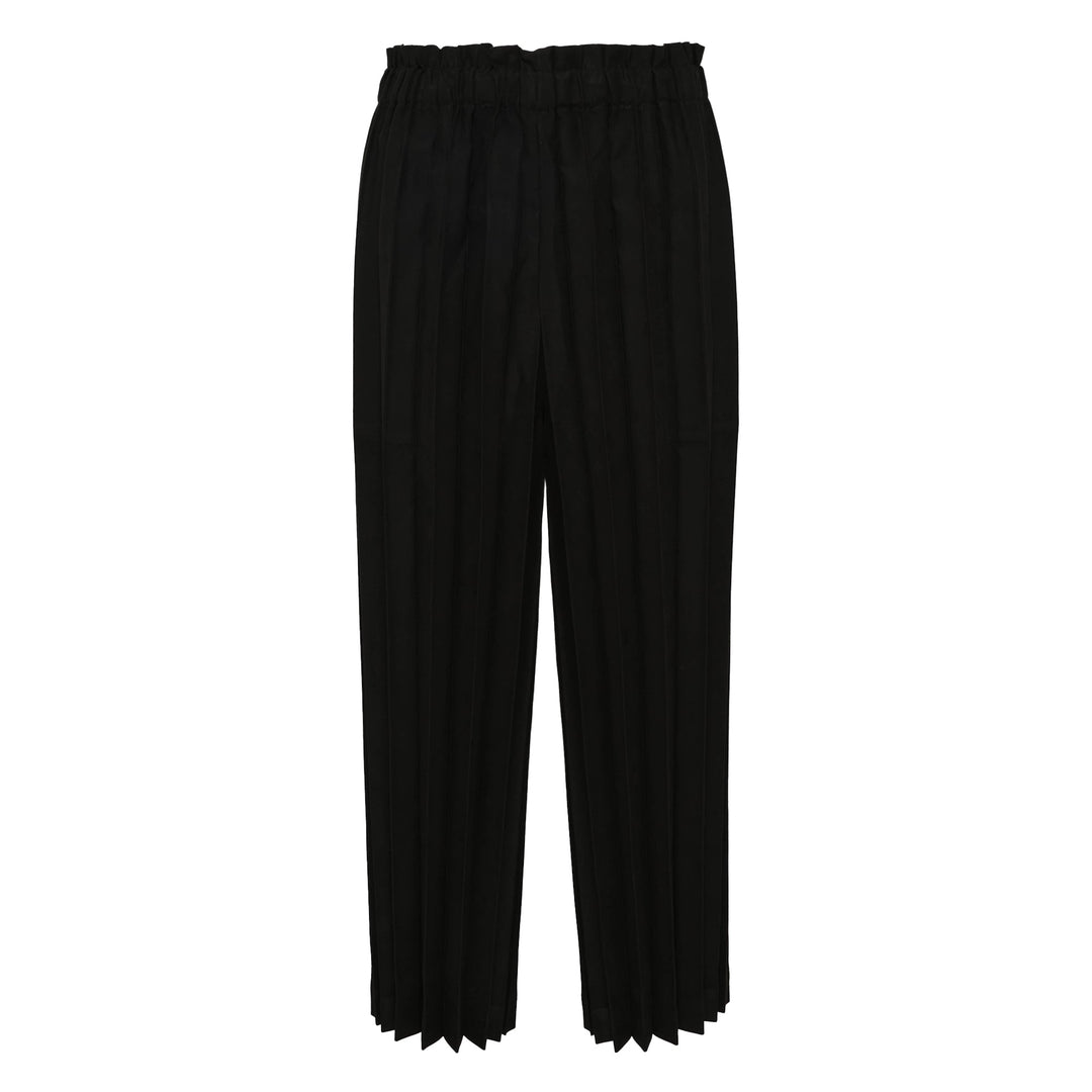 Suede Like Pleats Bottom Pants