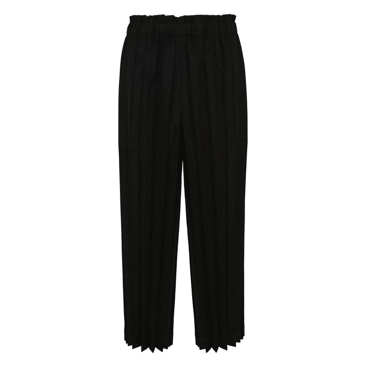Suede Like Pleats Bottom Pants