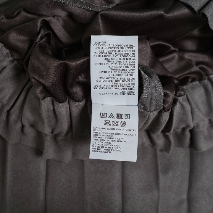 Suede Like Pleated Pants