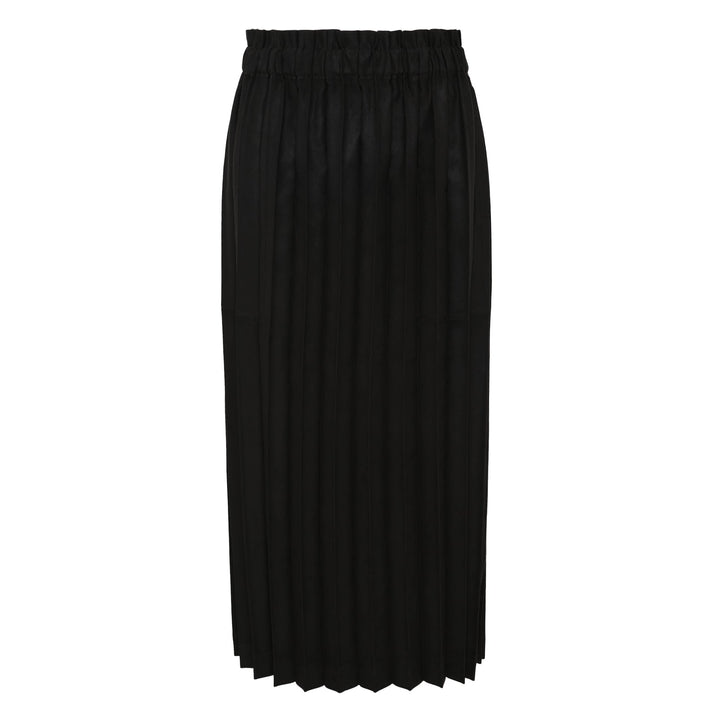 Suede Like Pleated Skirt