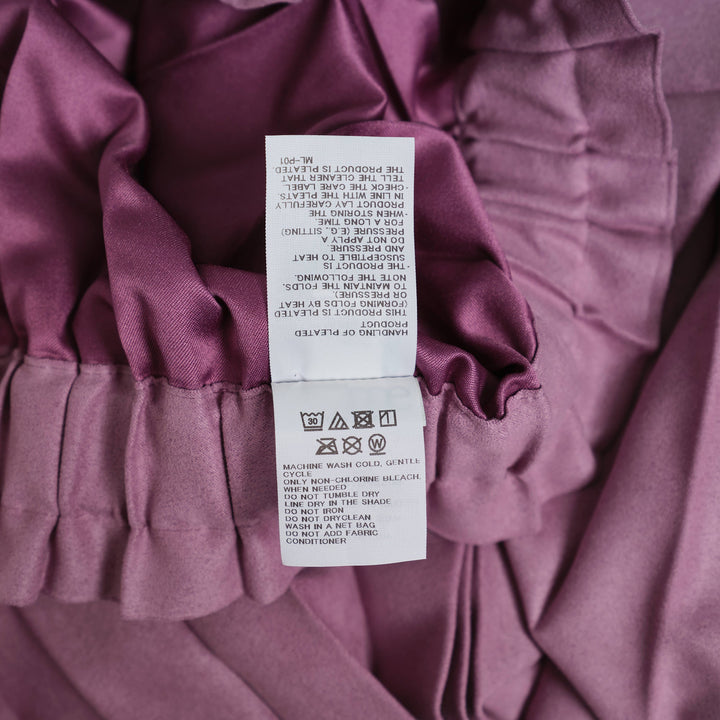 Suede Like Pleated Skirt