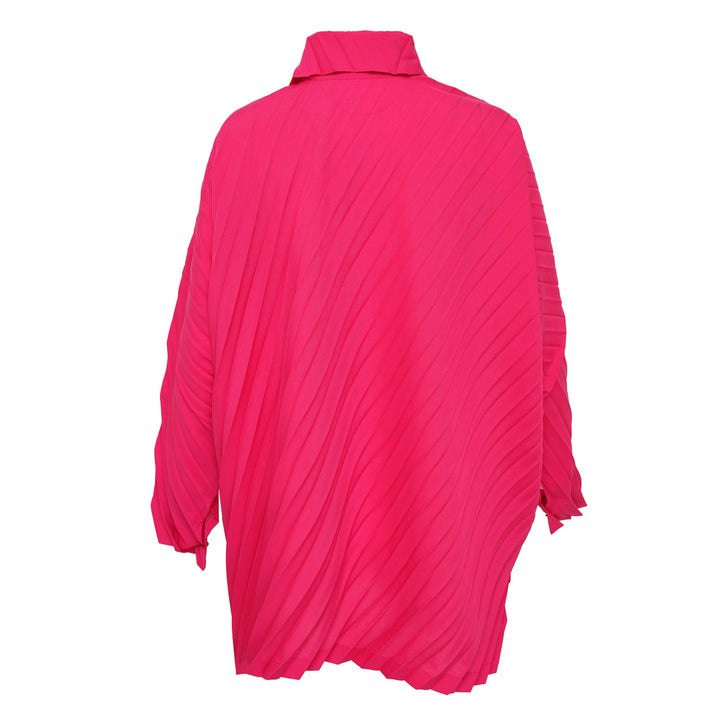 Angle Pleats Shirt Long Sleeve Top
