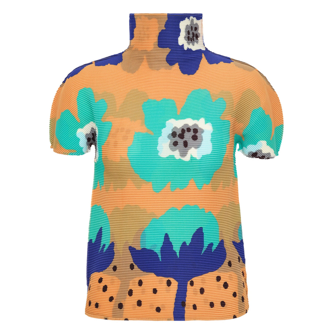 Grow Short Sleeve High Neck Top