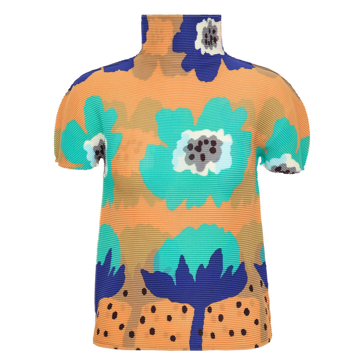 Grow Short Sleeve High Neck Top