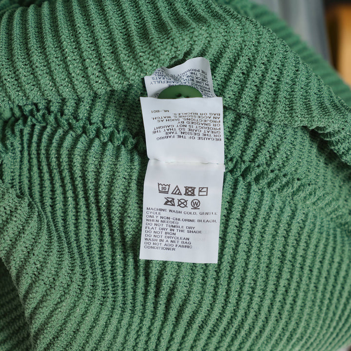 Fuwa Fuwa Mesh Pleats Cardigan