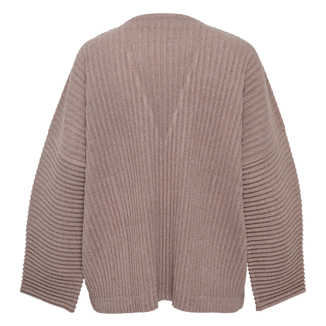 Corduroy Pleats Cardigan