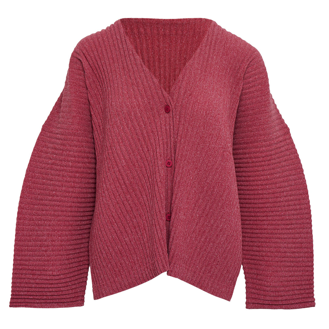 Corduroy Pleats Cardigan