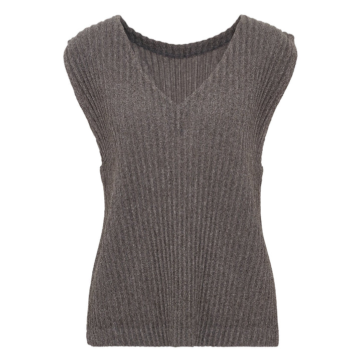 Corduroy Pleats Tank Top