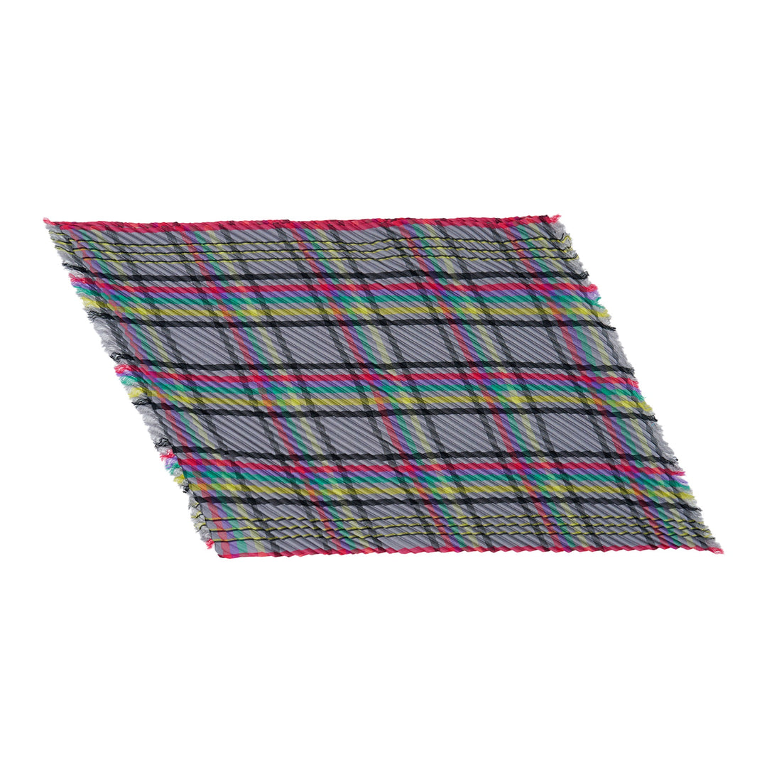 Check Pleats Stole