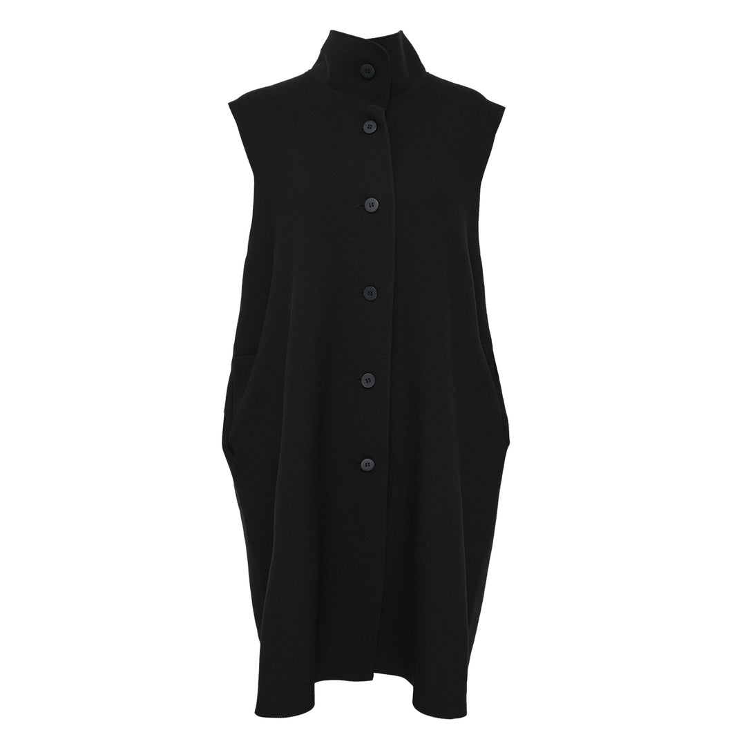 Solid Knit Long Vest