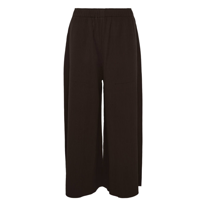 Fine Knit Pleated Wide Pants