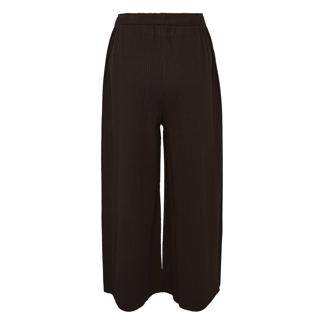 Fine Knit Pleated Wide Pants