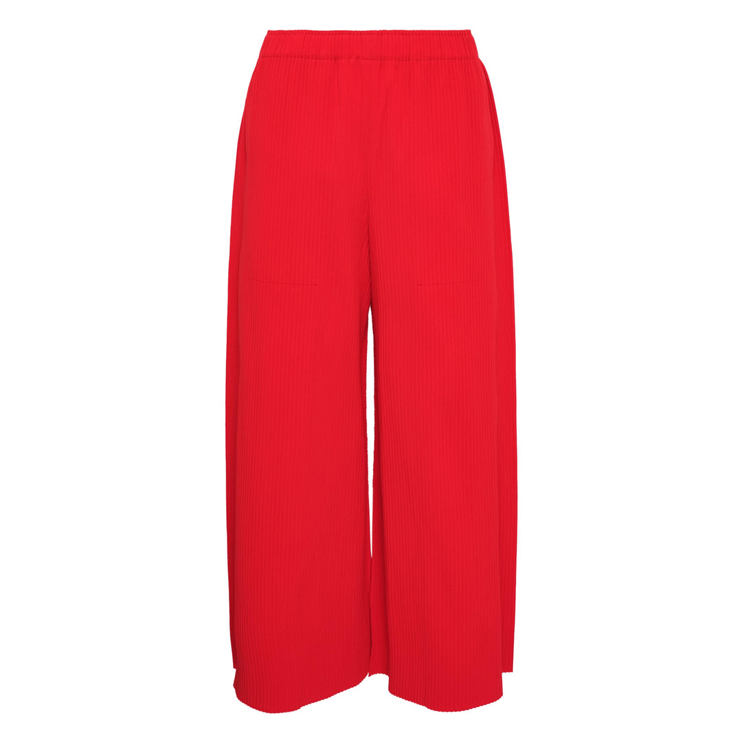 Fine Knit Wide Pleated Pants
