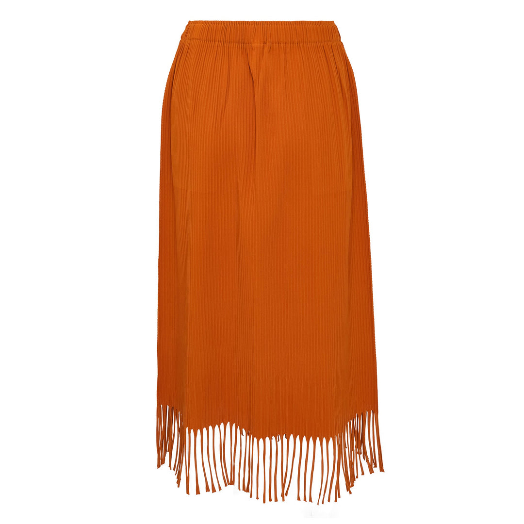 Fringe Pleats Skirt