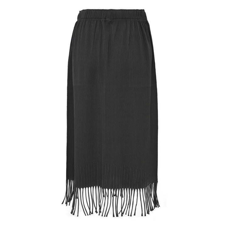 Fringe Pleated Skirt