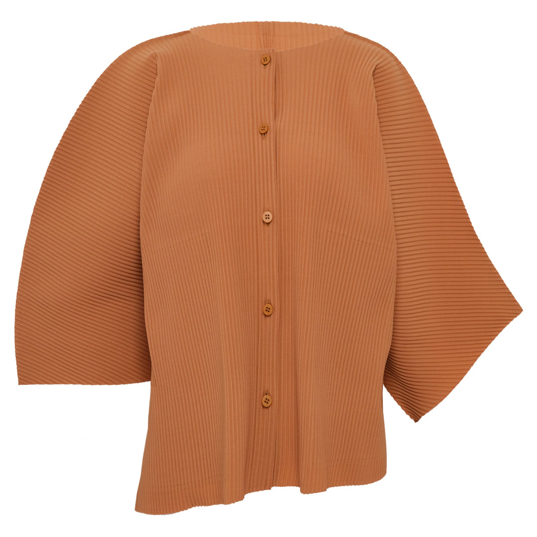 Curve Pleats Cardigan