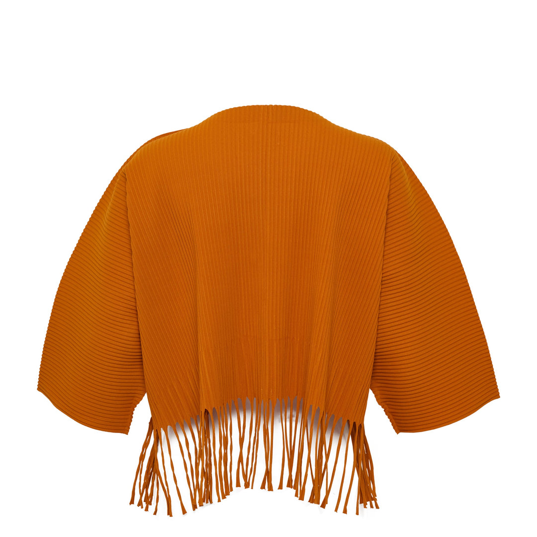 Fringe Pleats Cardigan