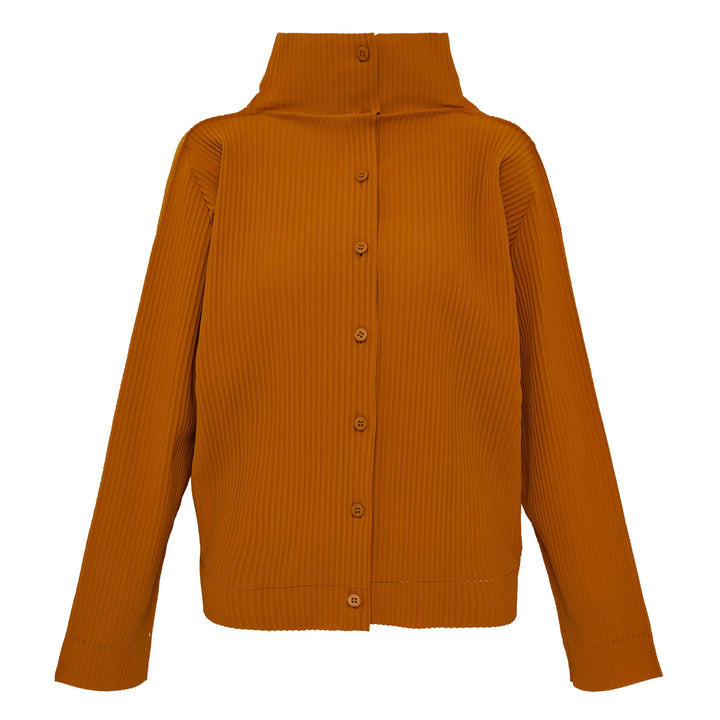 Fine Knit Pleats Color 2 Cardigan