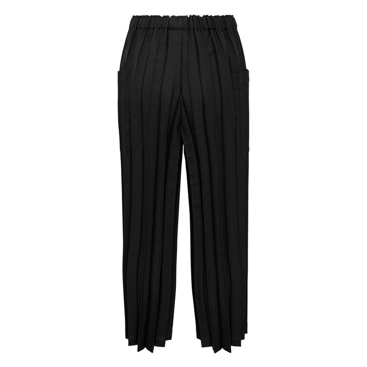 Color Pleats Bottom Pants