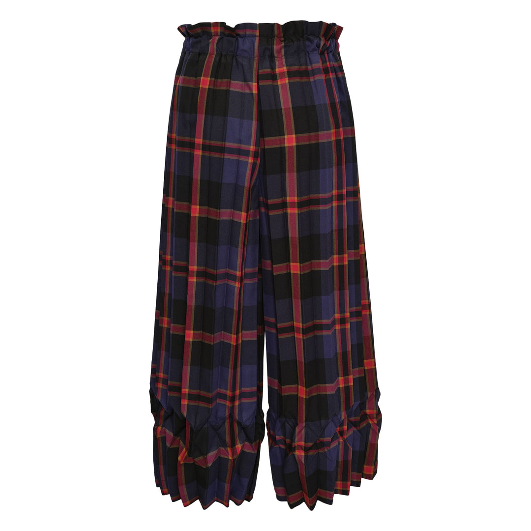 Tartan Check Pleats Pants