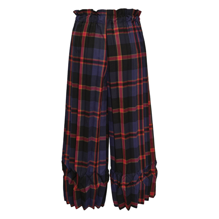 Tartan Check Pleats Pants