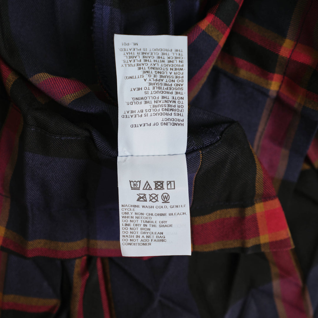 Tartan Check Pleats Pants
