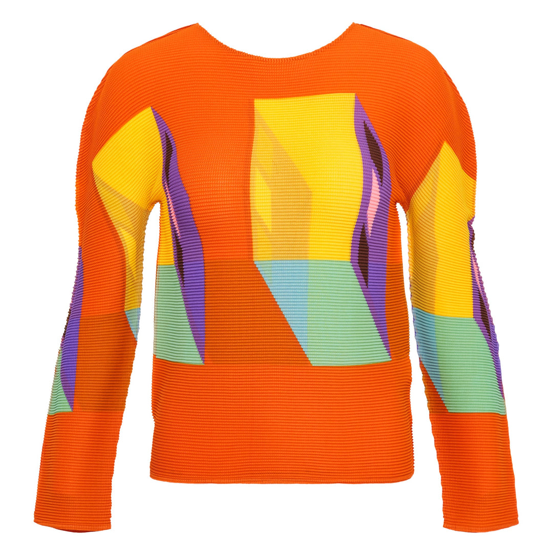 Cube Round Neck Top