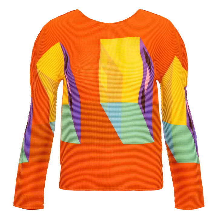 Cube Round Neck Top